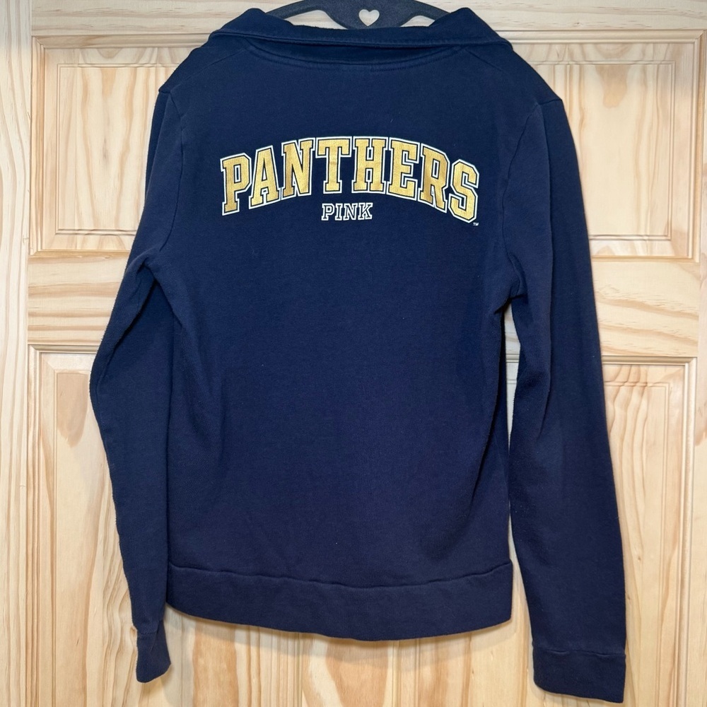 Victoria's Secret PINK collegiate half-zip sweatshirt FIU - Picture 2 of 4